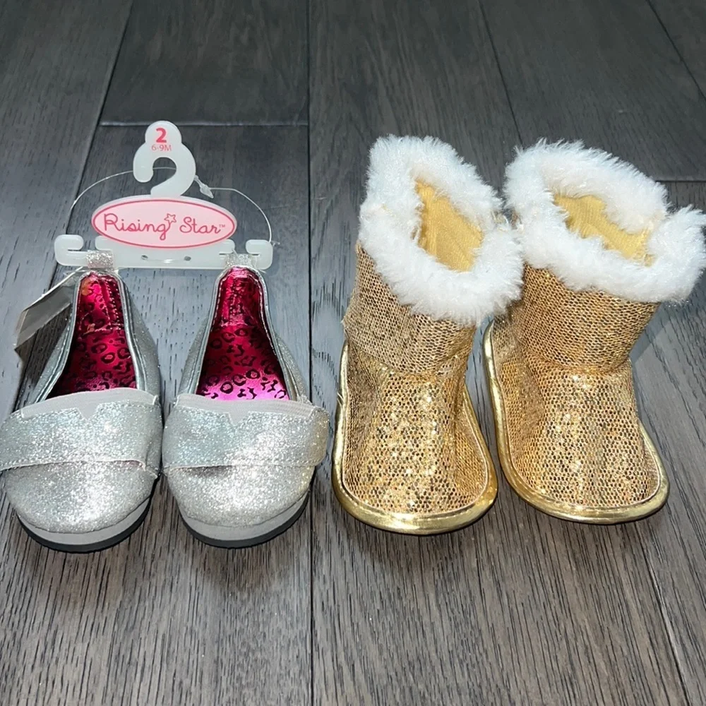 NWT Rising star infinite glitter shoes and boots